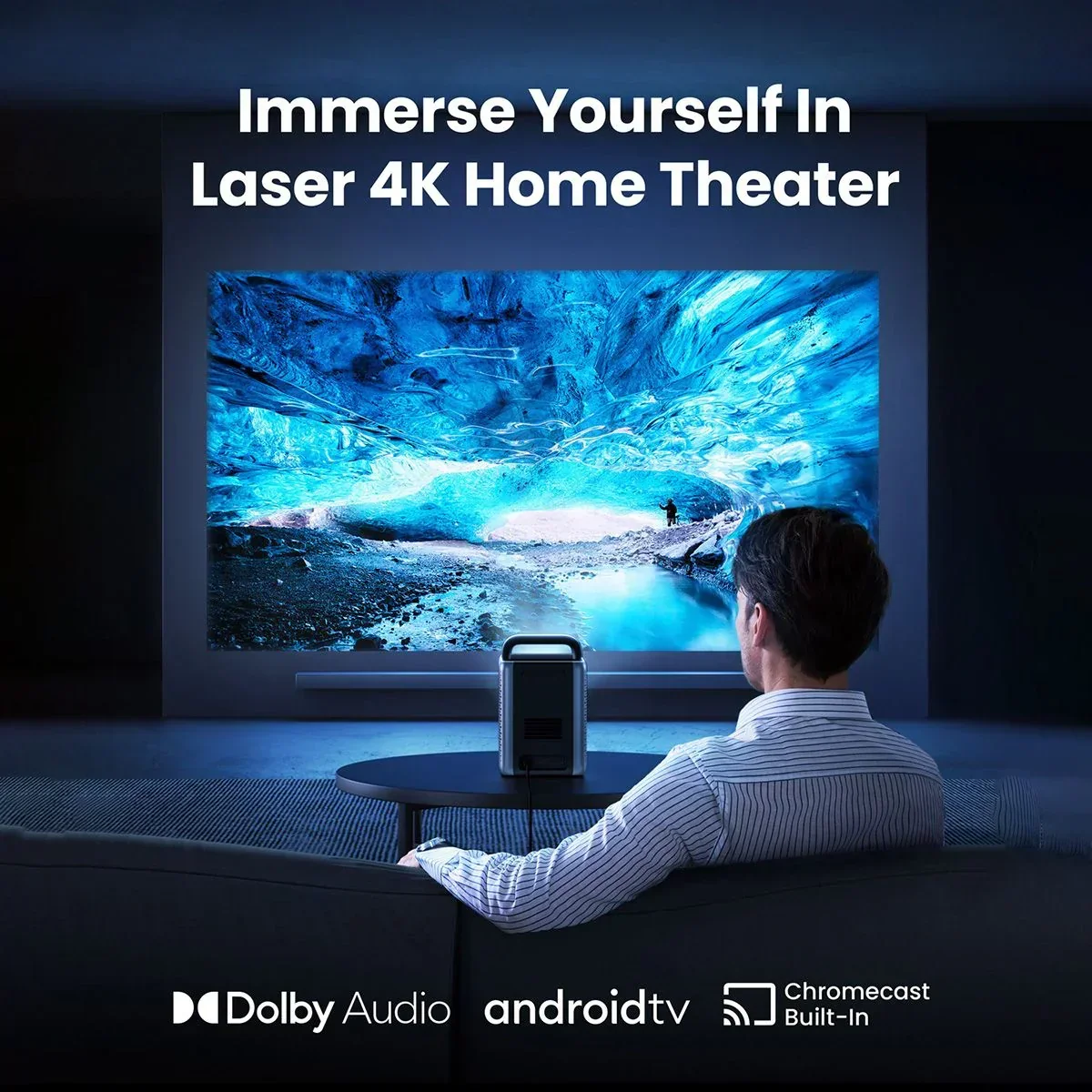 Anker Nebula Cosmos Laser 4K Projector (D23502F2) – Grey