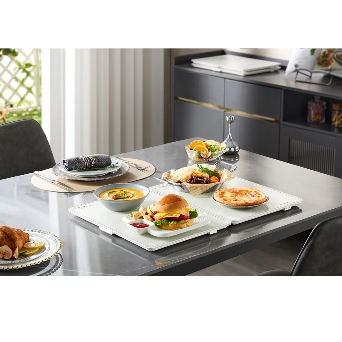 Orca Food Warmer Plate Foldable 40×30cm – 2 Boards, 320W