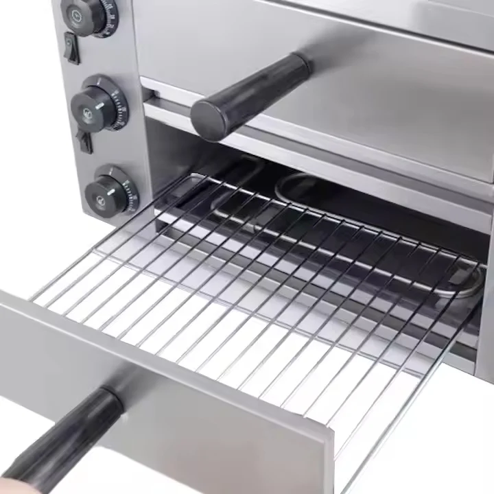 KKF, Double Tray Stainless Steel Electric Pizza Oven
