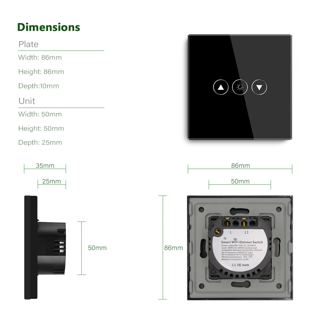 Gopeta Smart WiFi Dimmer Switch