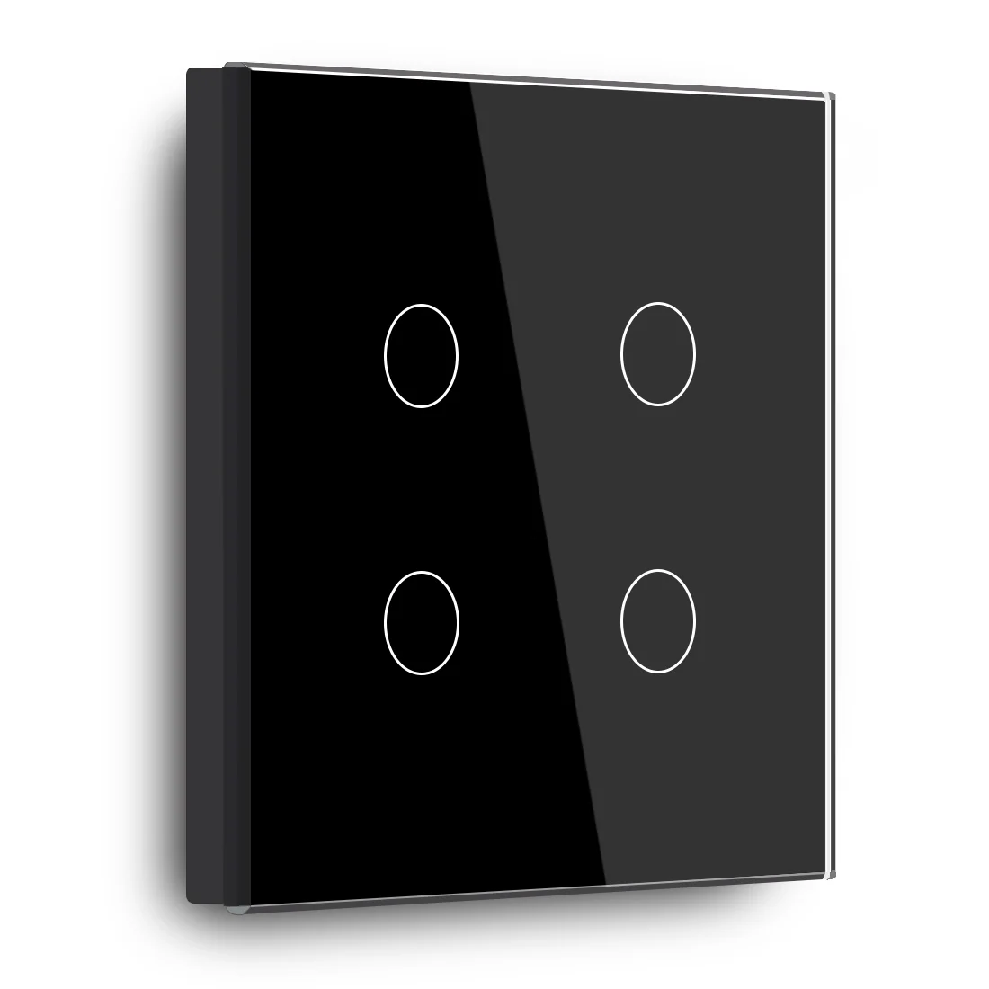 Gopeta, 4-Gang Smart Wi-Fi Touch Switch 600W with Glass Panel
