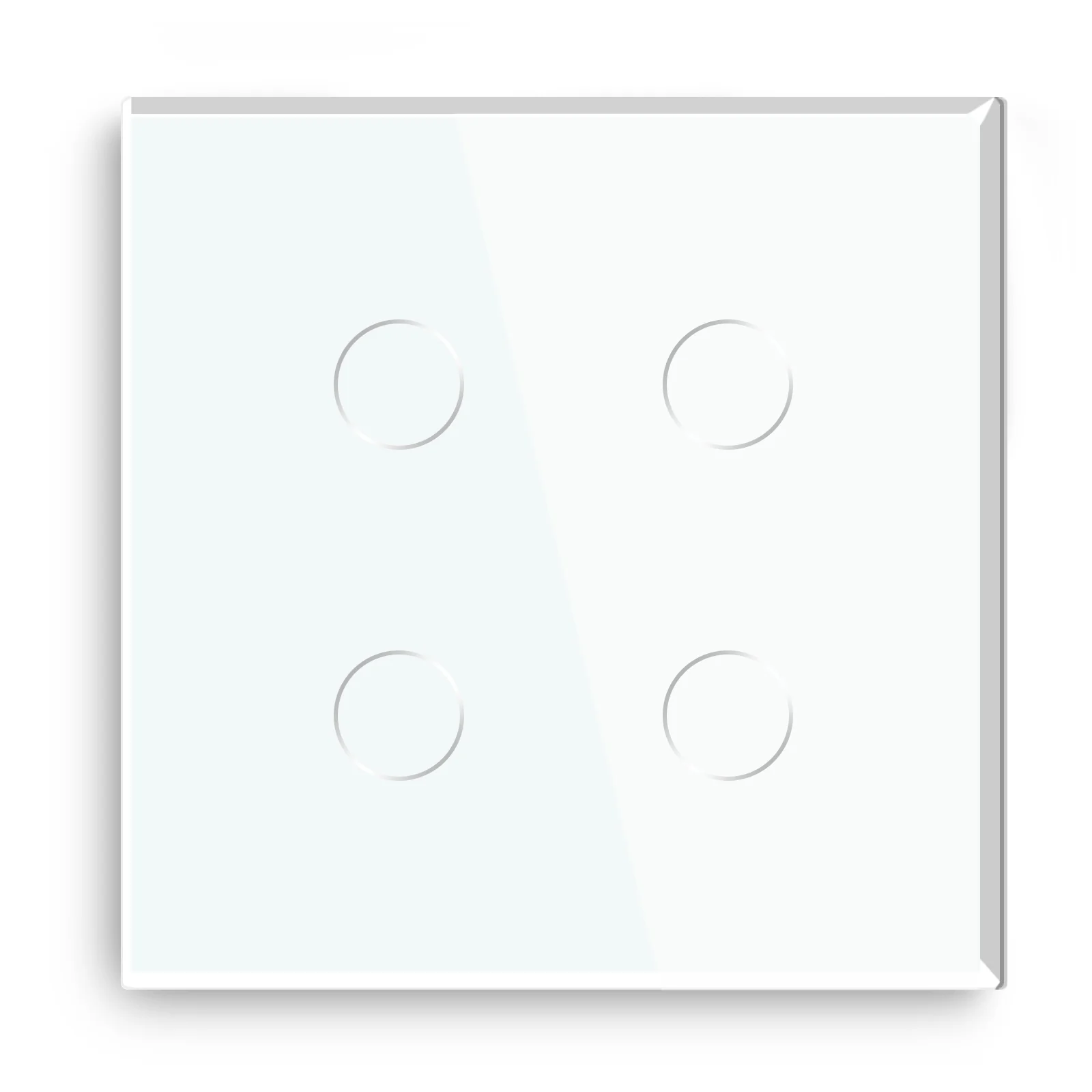 Gopeta, 4-Gang Smart Wi-Fi Touch Switch 600W with Glass Panel