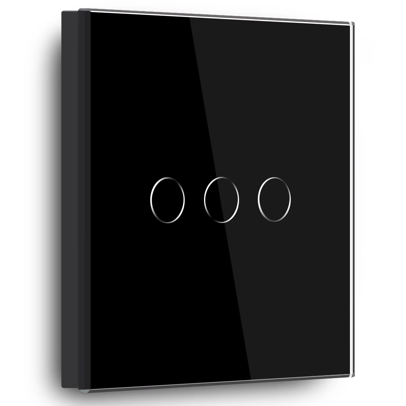 Gopeta, 3-Gang Smart Wi-Fi Touch Switch 600W with Glass Panel