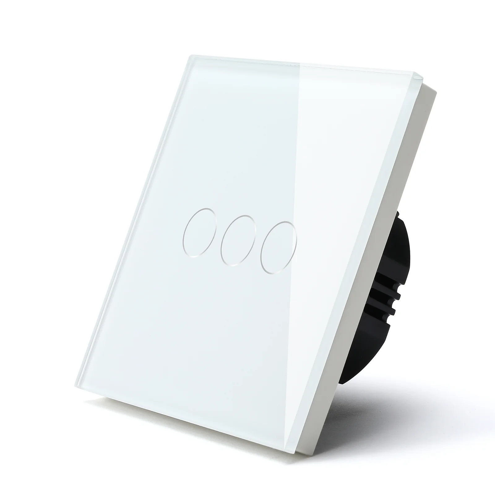 Gopeta, 3-Gang Smart Wi-Fi Touch Switch 600W with Glass Panel