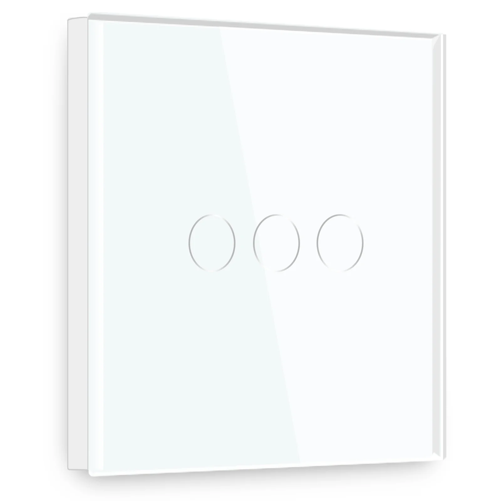 Gopeta, 3-Gang Smart Wi-Fi Touch Switch 600W with Glass Panel