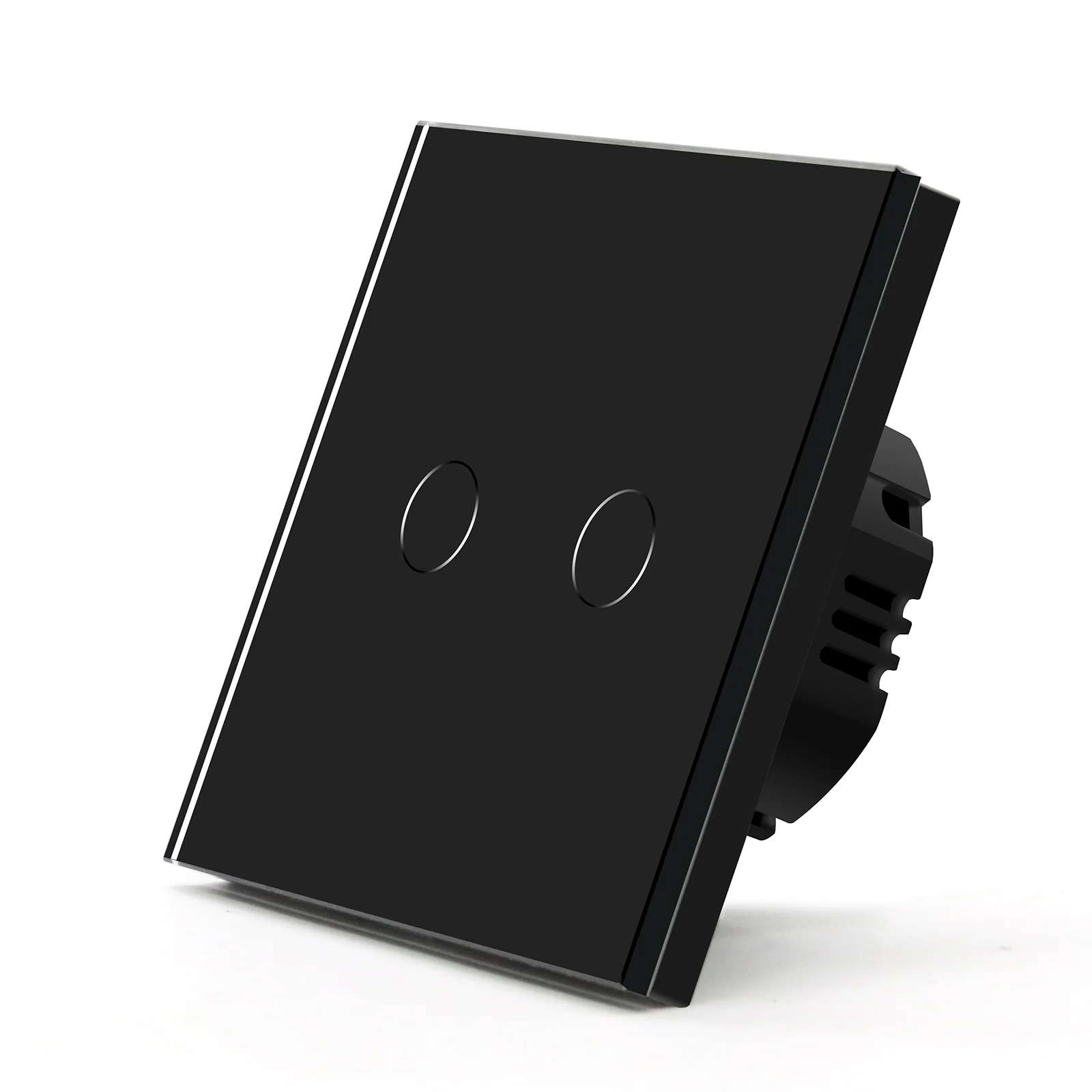 Gopeta, 2-Gang Smart Wi-Fi Touch Switch 600W with Glass Panel
