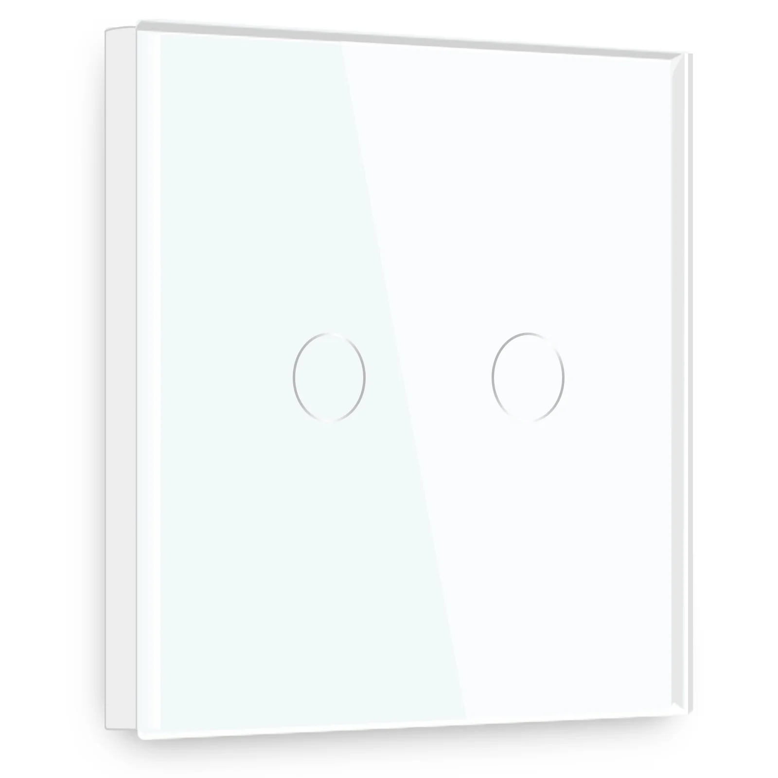 Gopeta, 2-Gang Smart Wi-Fi Touch Switch 600W with Glass Panel