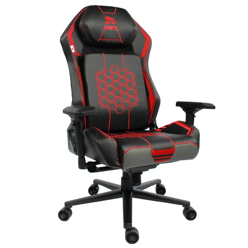 Black Bull Super Pro Gaming Chair with Gamax P201-RB RGB Carbon Fiber Gaming Table 140x100x74cm