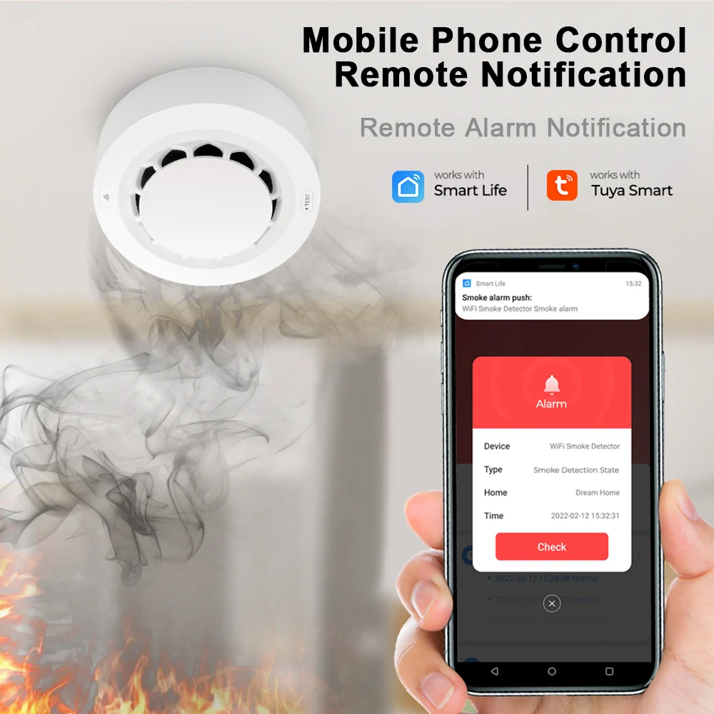 Gopeta, Tuya WIFI Smoke Sensor