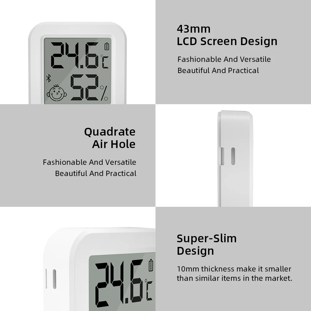 Gopeta WL-THB1, Bluetooth Temperature and Humidity Sensor with Digital Display