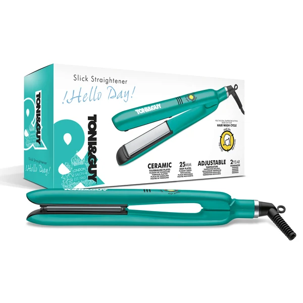 Toni&Guy, Hello Day Slick Straightener 25mm, Ceramic & Tourmaline Hair Straightener