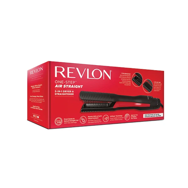 Revlon, One-Step Air Straight 2-in-1 Dryer & Straightener – Ceramic Tourmaline with Argan Oil