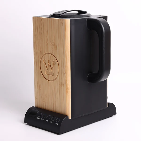 Westinghouse Bamboo Electric Kettle 1.7L with Temperature Control & Cool-Touch Design – 2200W