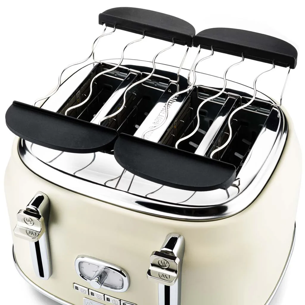 Westinghouse, Retro 4-Slice Toaster with Adjustable Browning & Reheat Function – 1750W