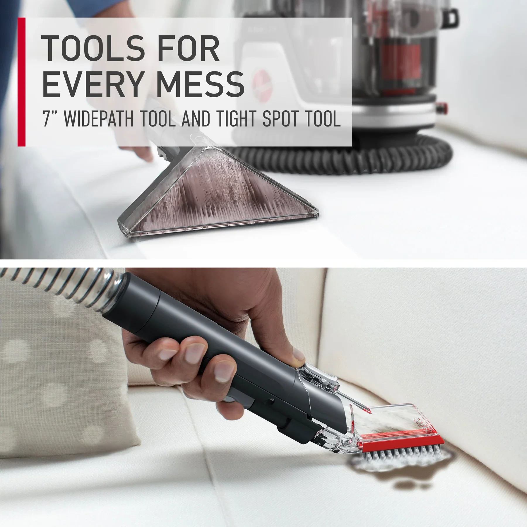 Hoover, CleanSlate Spotwasher – Portable Carpet & Upholstery Cleaner with Multi-Tool Kit