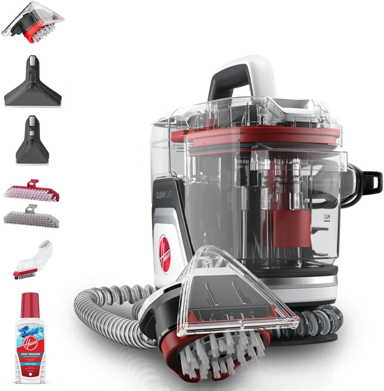 Hoover CDSW-MPMC, CleanSlate Complete Spot Washer – Portable Carpet & Upholstery Cleaner with Whole Home Tool Kit, Deep Cleaning SpinScrub