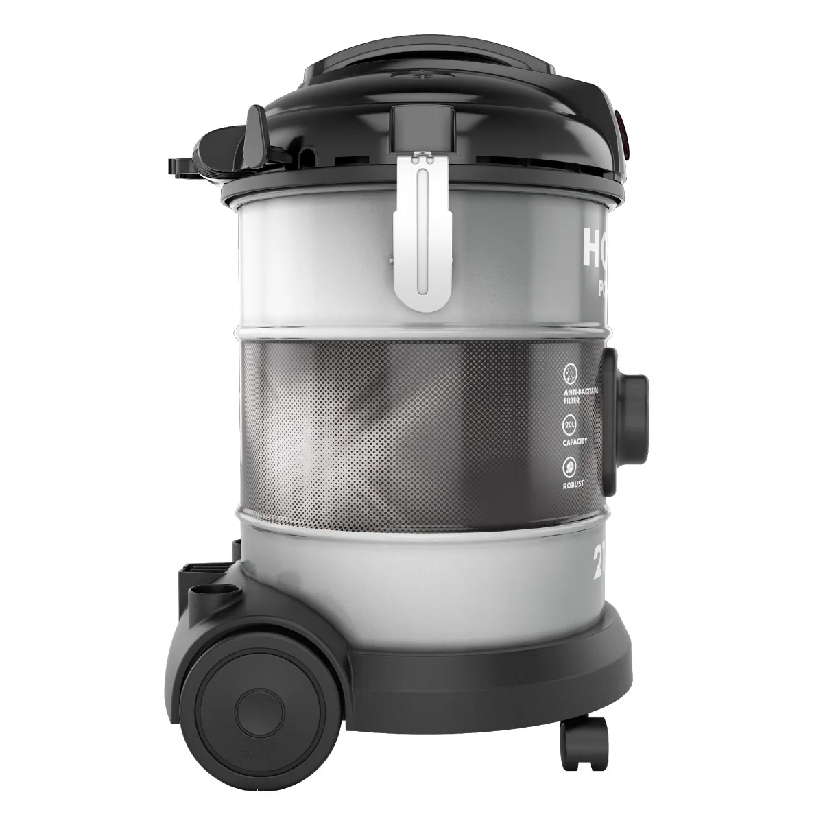 Hoover HT87-T2-ME, Power Max Drum Vacuum Cleaner 20L, 2100W with Anti-Bacterial Filtration