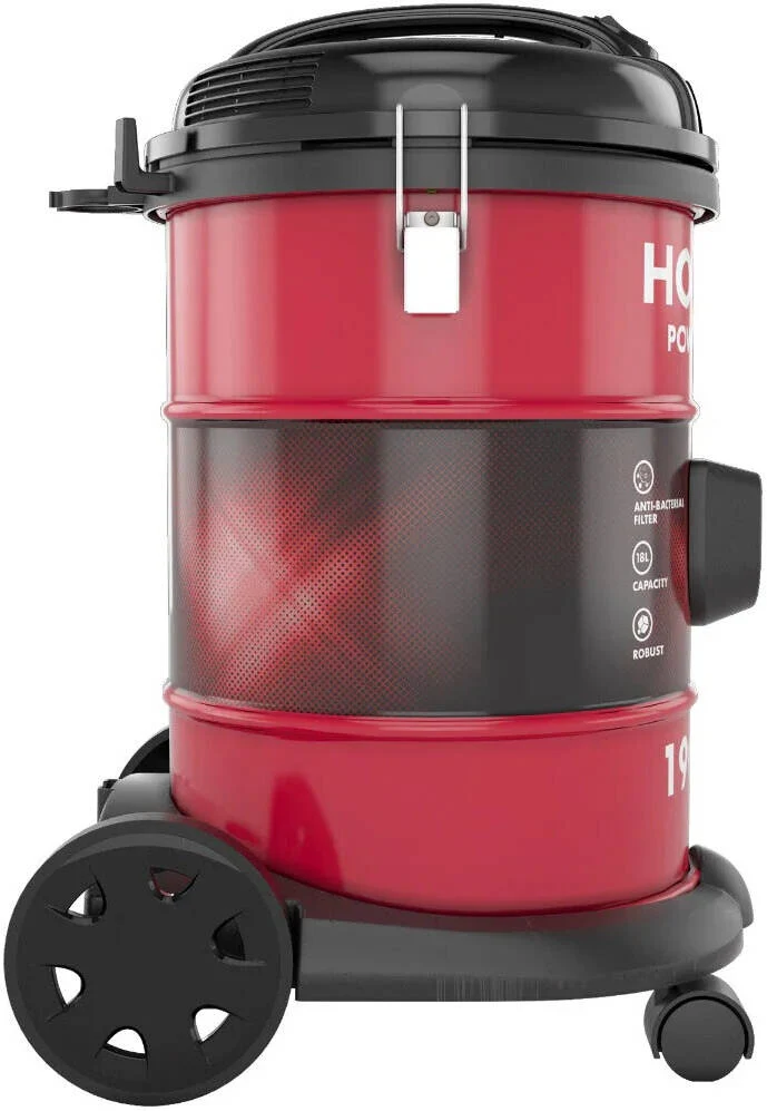 Hoover HT87-T1-ME, Power Force Drum Vacuum Cleaner 18L, 1900W with Anti-Bacterial Bag