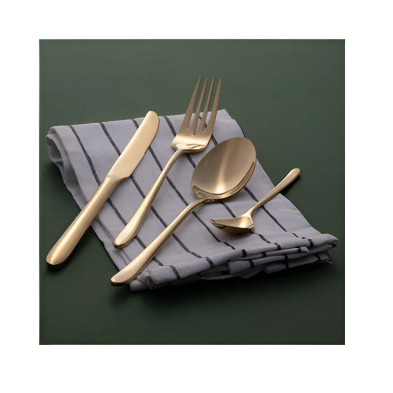 Arshia TM1401GS-2368, Stainless Steel Cutlery Set - 86pcs (Gold Matte)