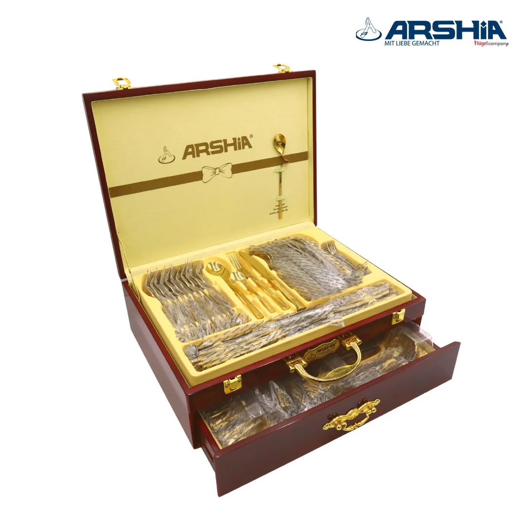 Arshia TM1401G-2360, Premium Stainless Steel Cutlery Set - 86pcs