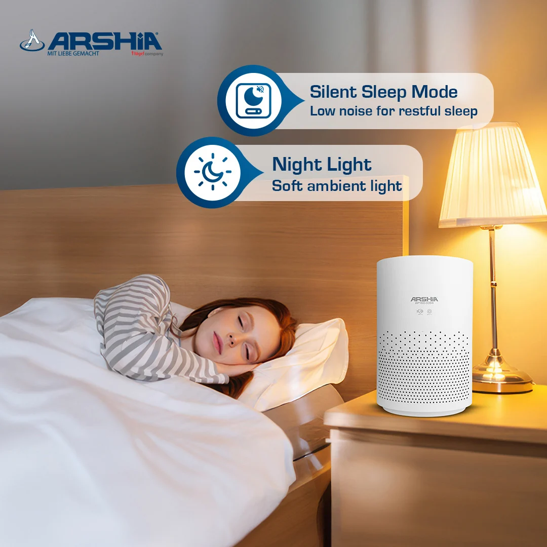 Arshia AP160-3394, Air Purifier with HEPA Filter & Ionization