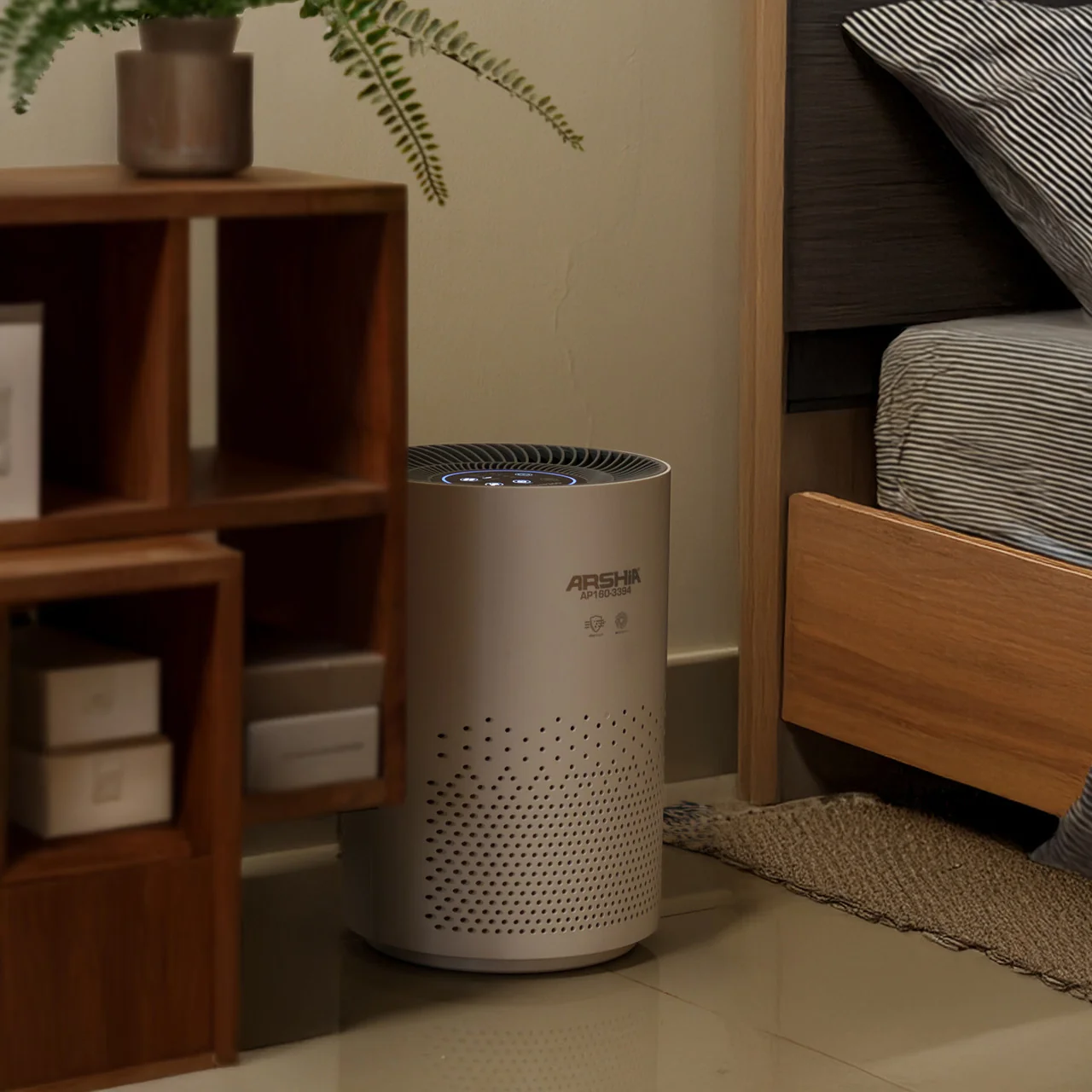 Arshia AP160-3394, Air Purifier with HEPA Filter & Ionization