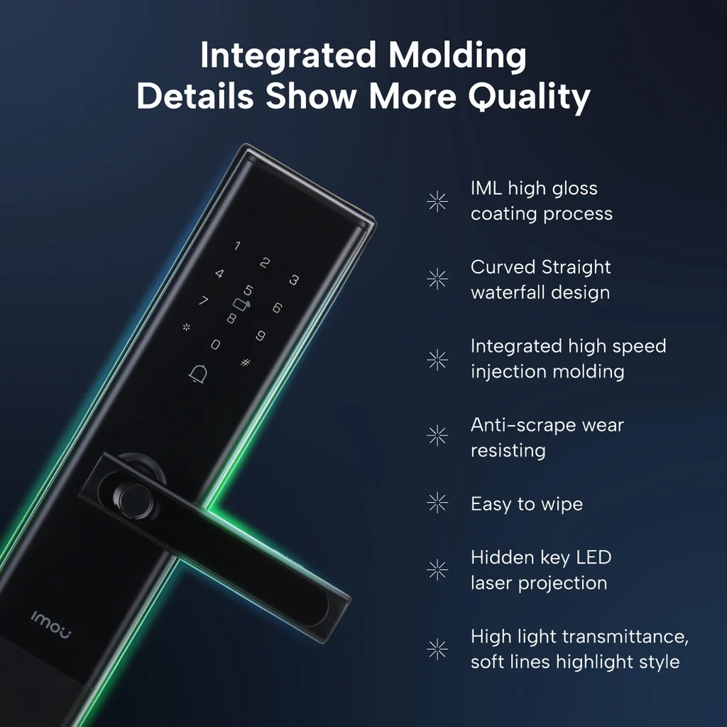 Imou Smart Lock ASL-K2C-H-W-B – Smart Wi-Fi Video Door Lock with 2K Camera