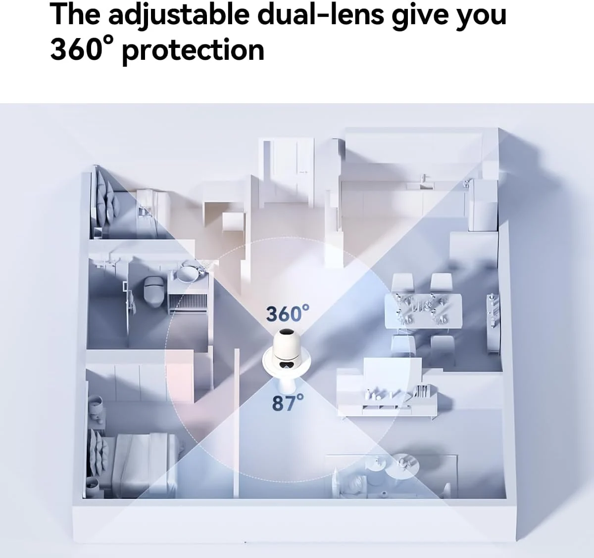 Imou IPC‑S2XP‑10M0WED – 10MP Dual‑Lens Pan & Tilt Wi‑Fi Security Camera
