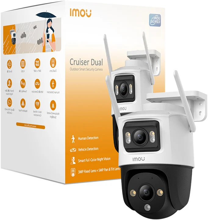 Imou Cruiser Dual 6MP Outdoor Wi-Fi Security Camera – IPC‑S7XEP‑6M0WED