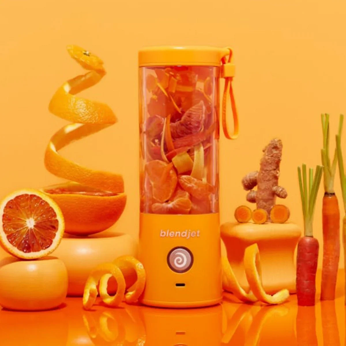 Blendjet V2 Portable Blender 16oz, Smoothie Maker, Fruit Blender, BPA-Free, 475ml, 200W, Sports Bottle, USB-C Rechargeable - Apricot