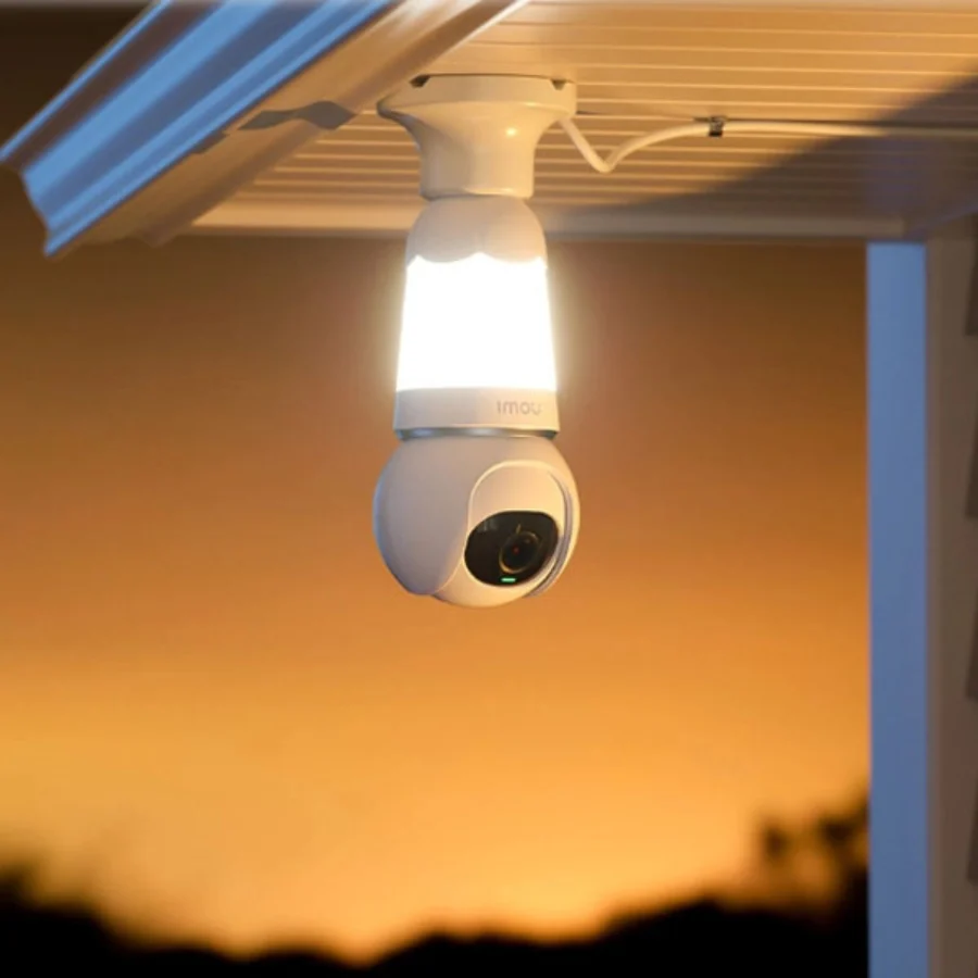 Imou 3MP Smart Wi-Fi Pan & Tilt Security Camera with 2.8mm Lens, 350 Lumen Spotlight, Night Vision up to 25m, Human & Vehicle Detection, Two-Way Audio, ONVIF Support, White