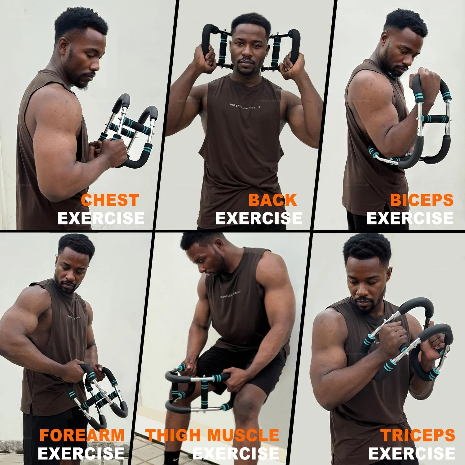 Black Bull Ultimate Twister Arm Trainer, Adjustable Chest Workout Equipment, Portable Spring Resistance Home Fitness Equipment
