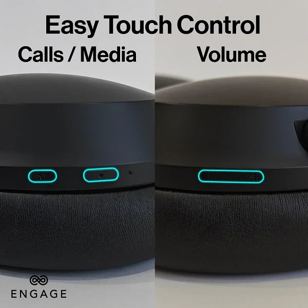 Engage Over-Ear Wireless Hybrid ANC Headphones – Dual Drivers, 70H Playtime, Transparency Mode