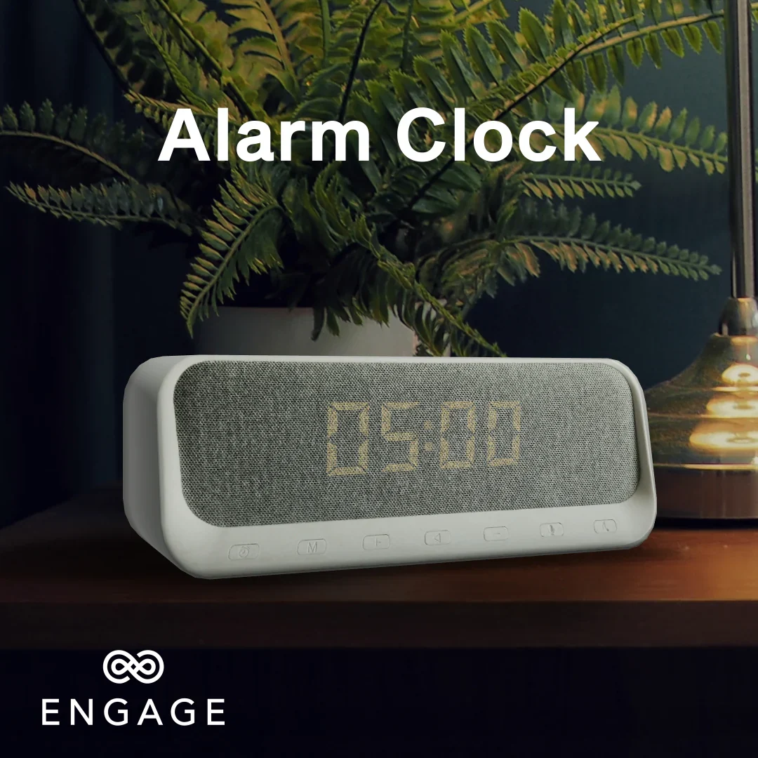 Engage, Multifunctional Bluetooth Speaker with Digital Alarm Clock