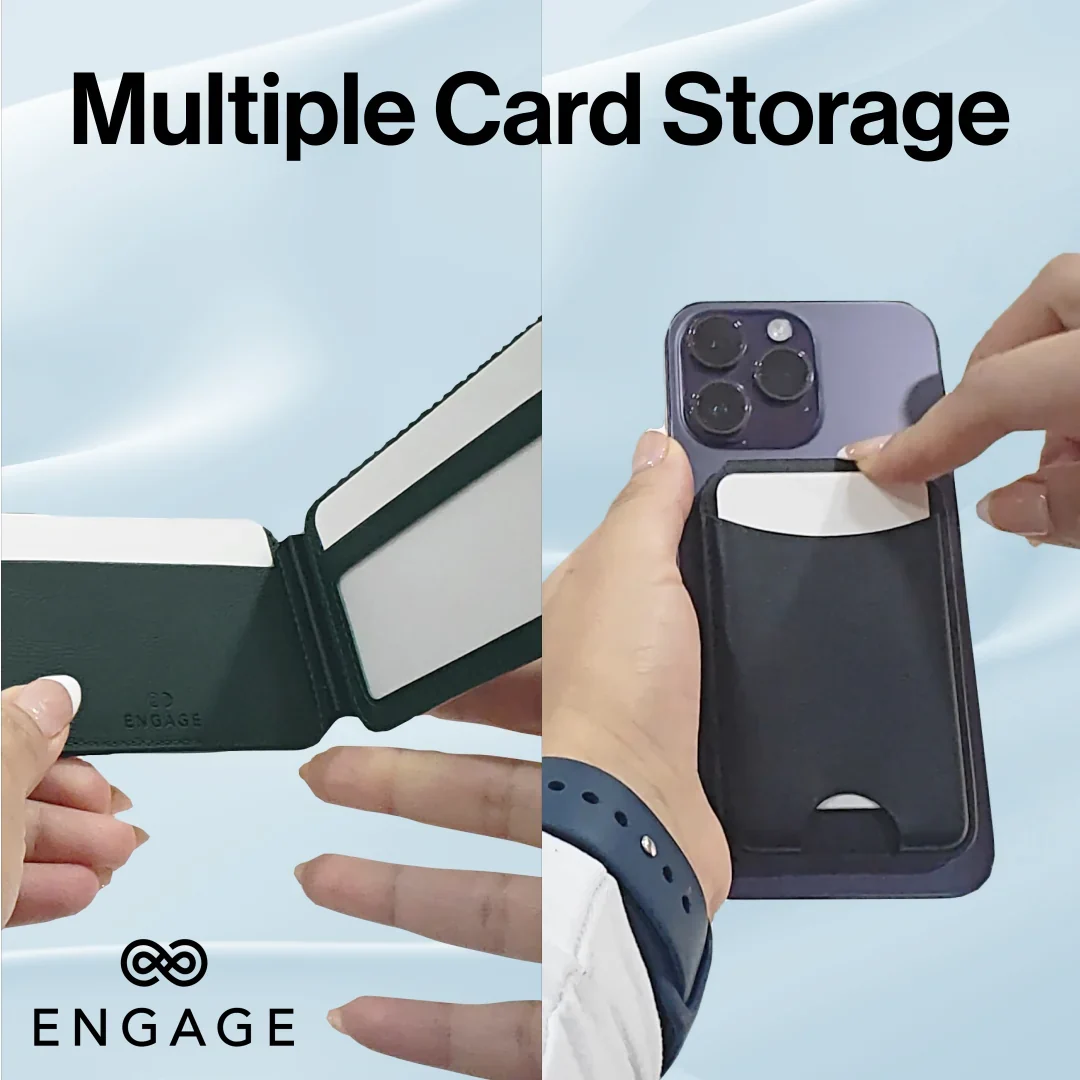 Engage, MagSafe Fold Wallet Multiple Card Holder/Stand Feature