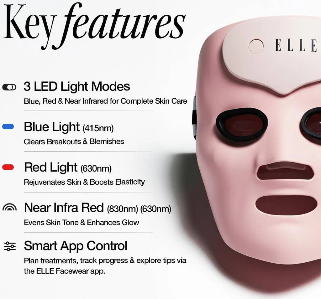 ELLE, Radiance Boost Pro Facewear LED Mask