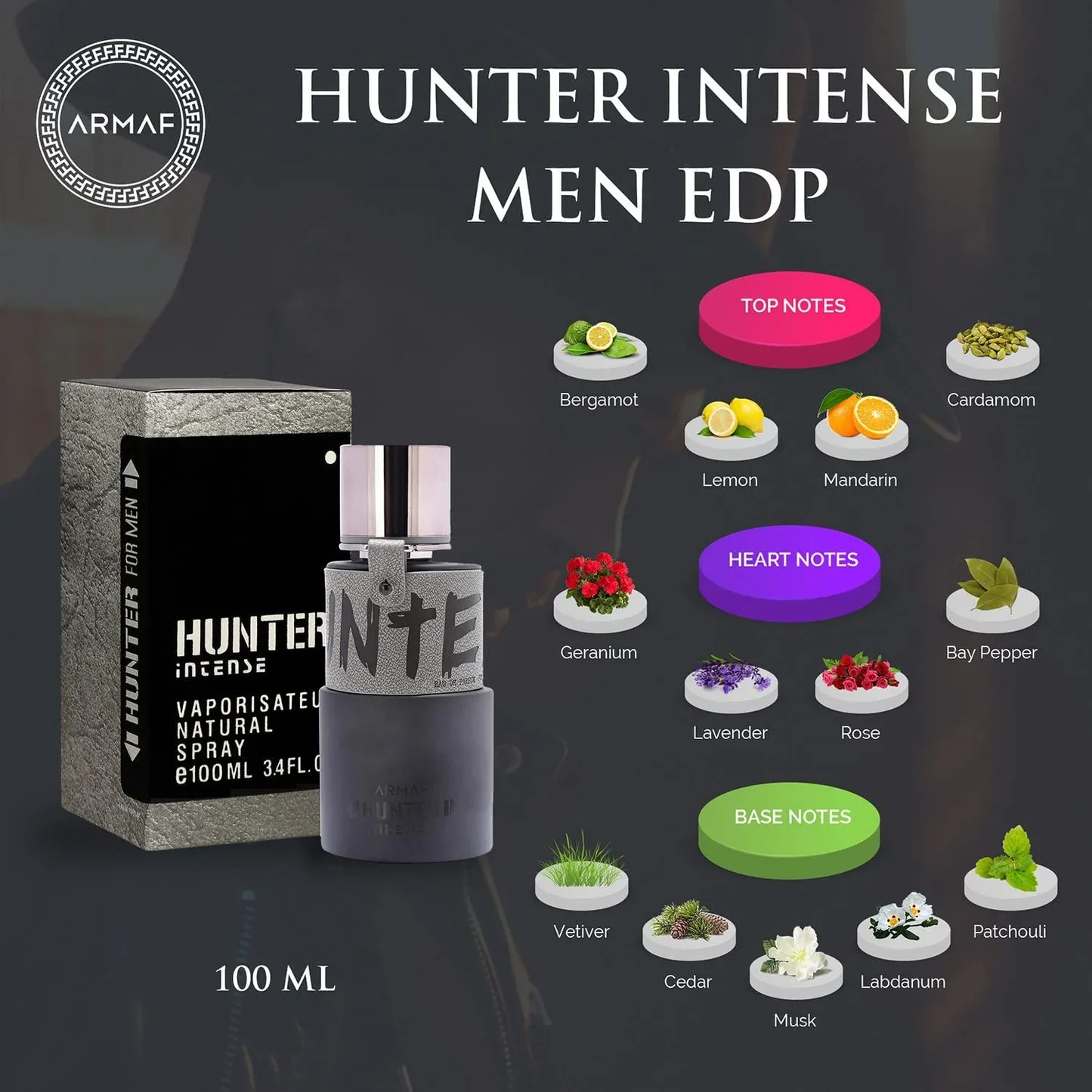 Armaf Hunter Intense EDP For Him - 100 ml