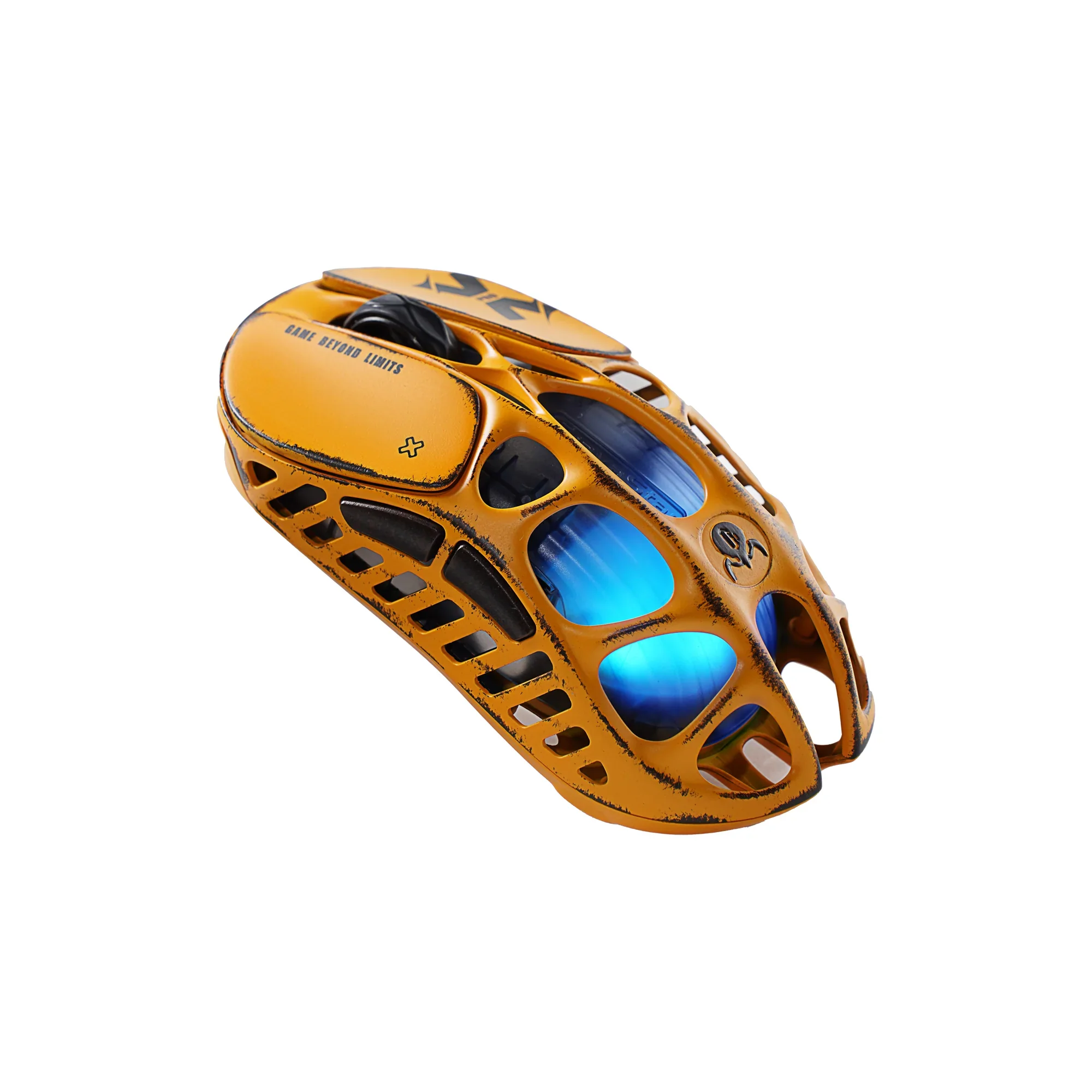 GravaStar Mercury X Pro Wireless Gaming Mouse with 8K Dongle Special Edition - Battle Worn Yellow