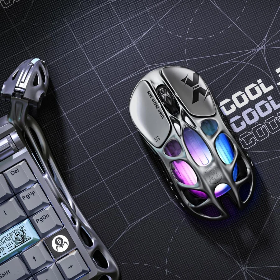 GravaStar Mercury X Pro Wireless Gaming Mouse - Interstellar Silver