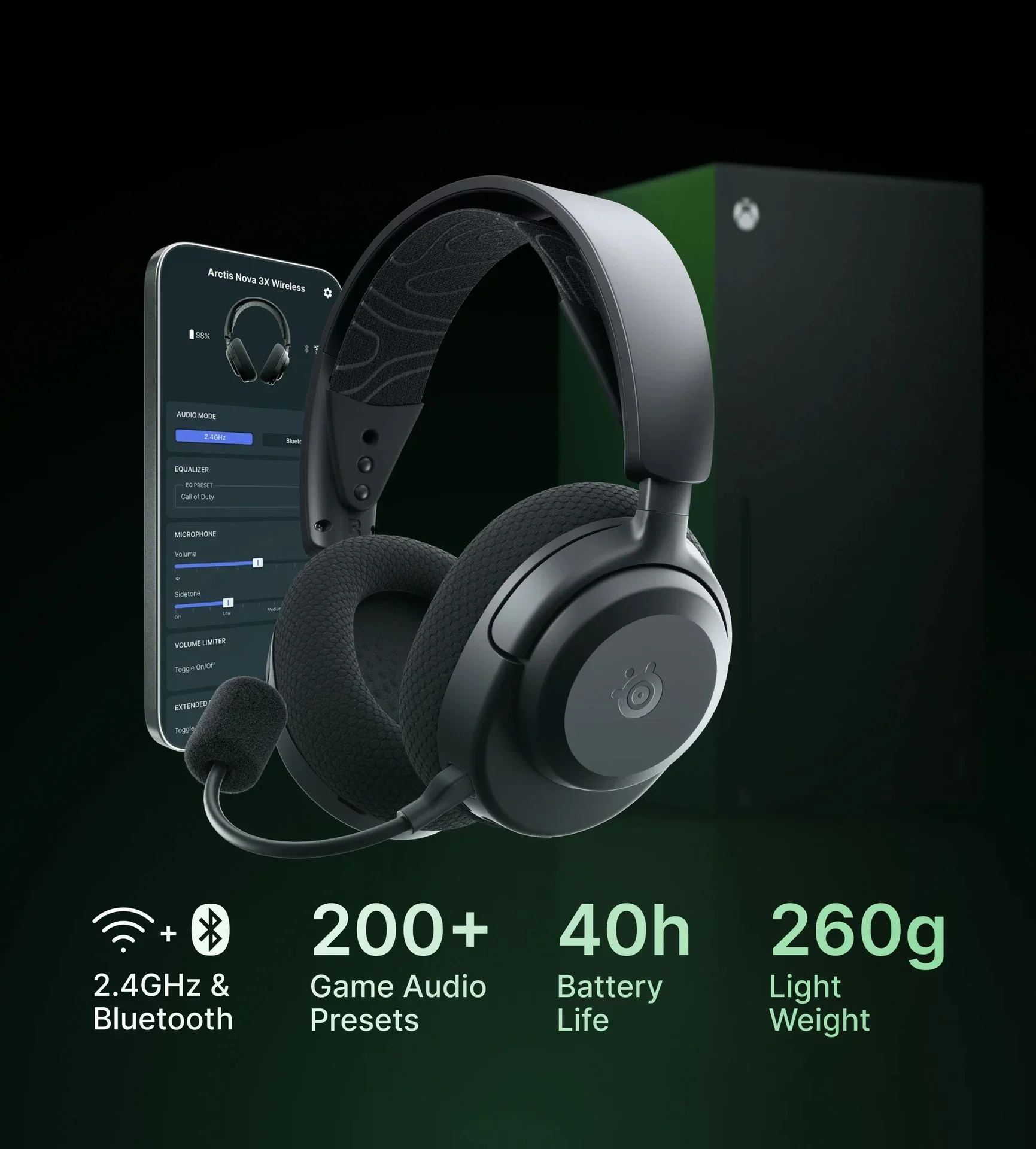 SteelSeries Arctis Nova 3X Wireless Gaming Headset For Xbox And Other Platforms