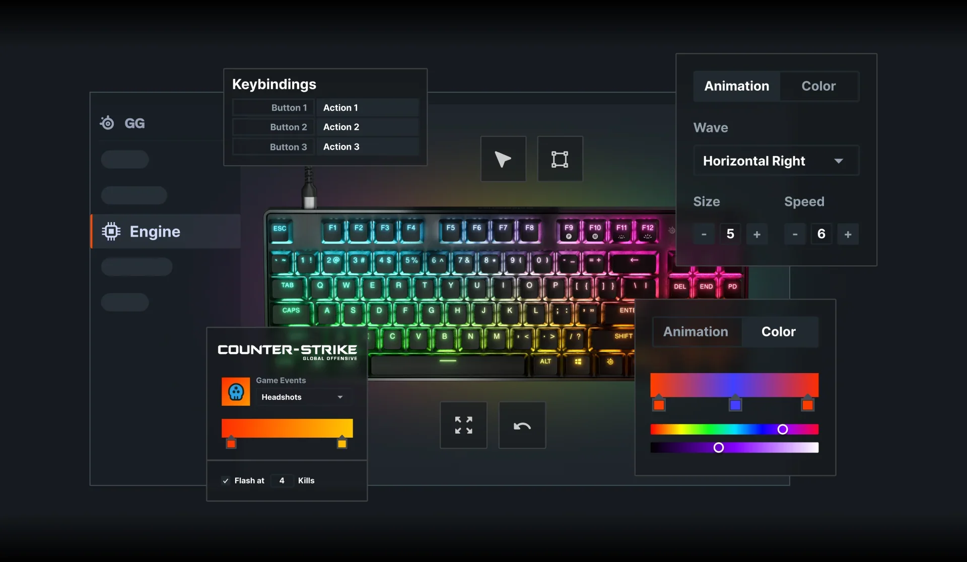 Steelseries Apex 9 TKL Gaming keyboard - US 64847