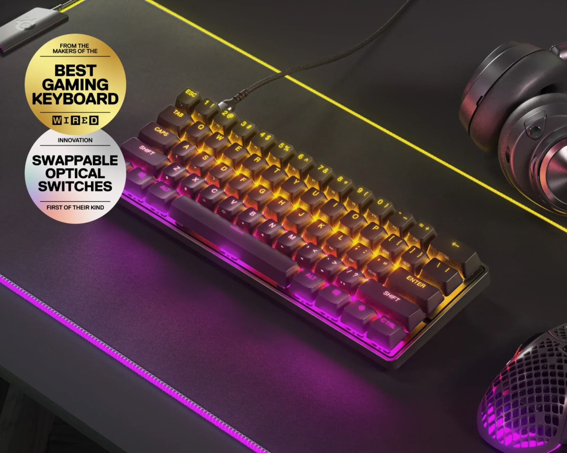 Steelseries Apex 9 Mini Gaming keyboard - US 64837
