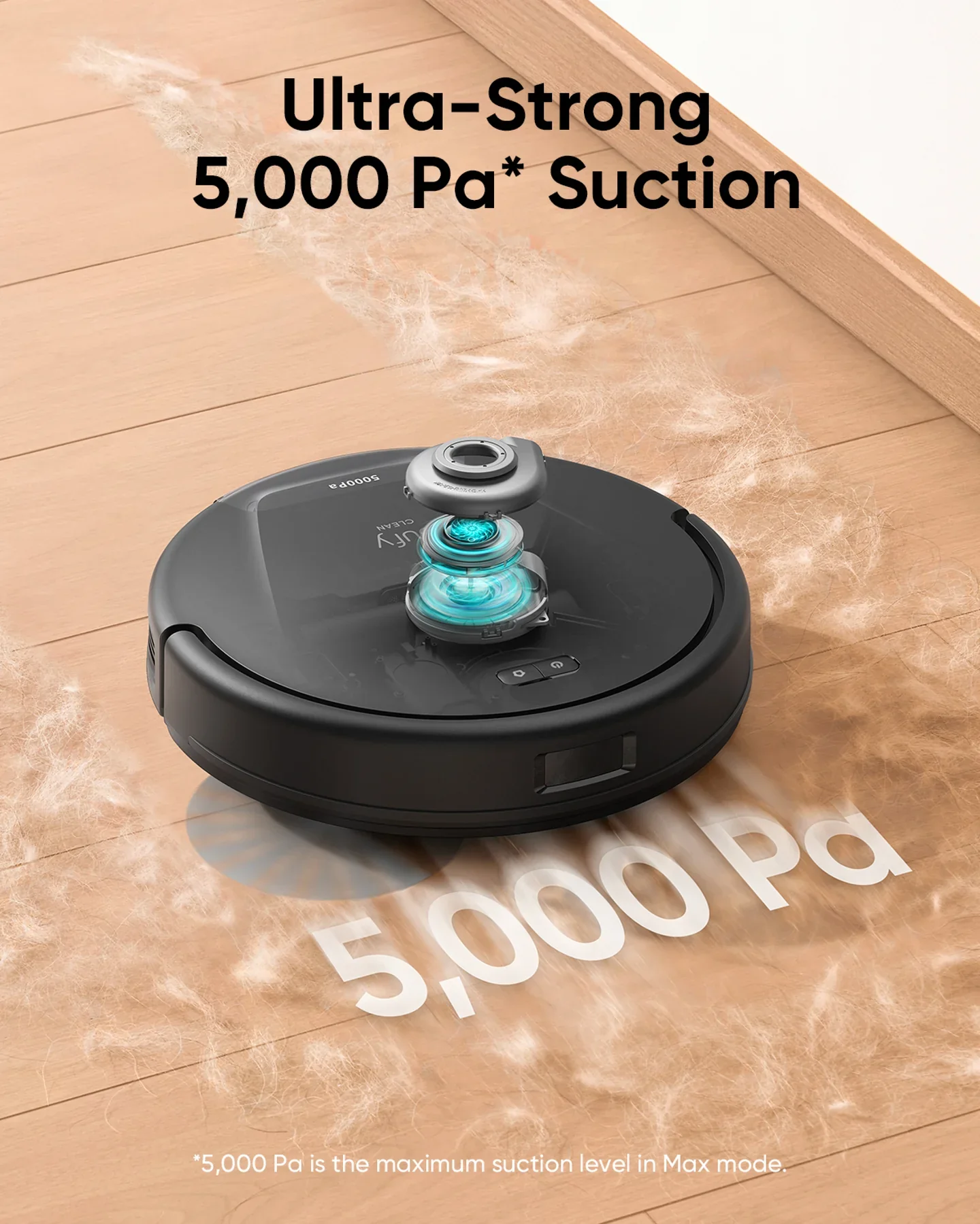 Eufy T2278V11, L60 Hybrid Robot Vacuum Cleaner with Self Empty Station - Black