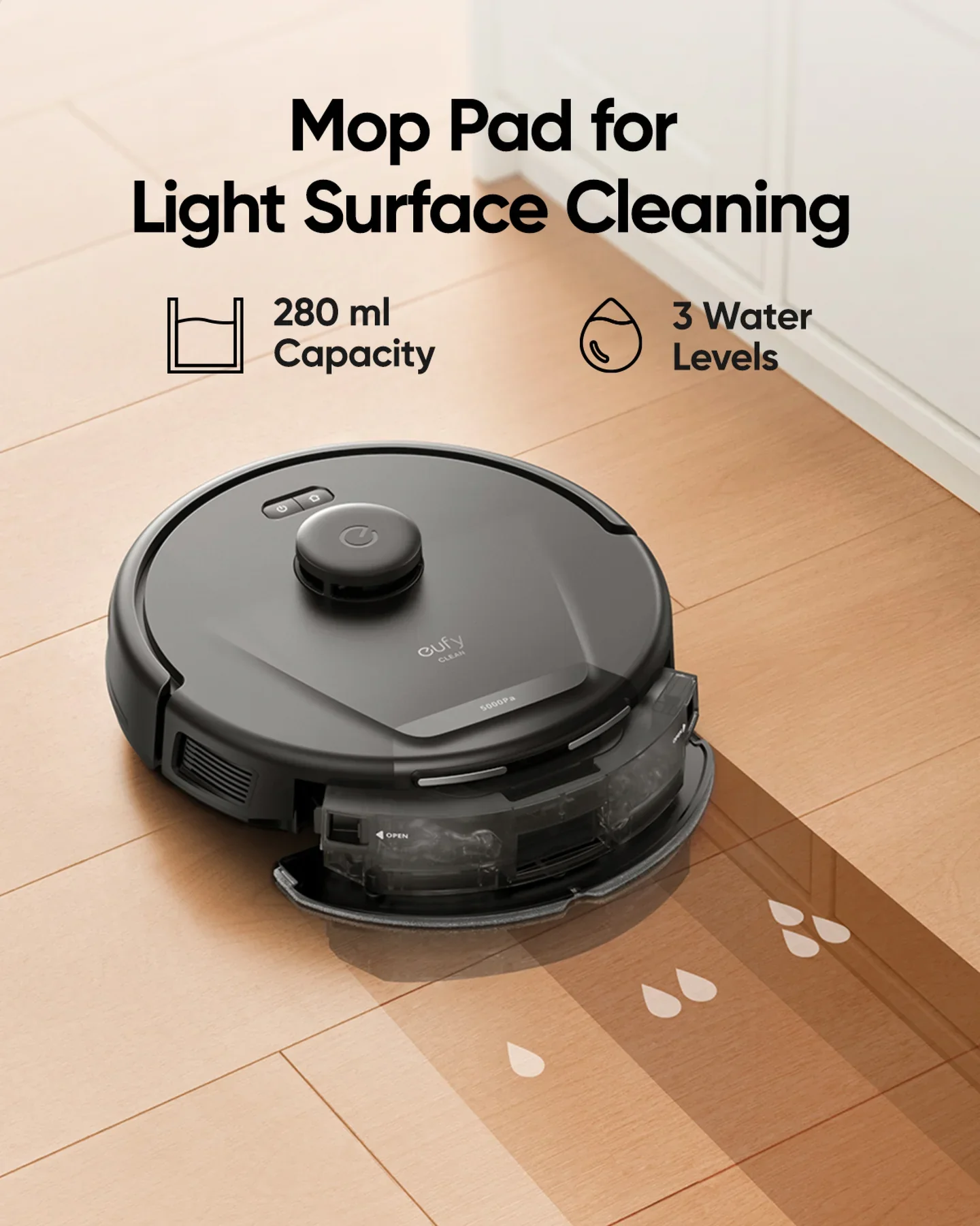 Eufy T2278V11, L60 Hybrid Robot Vacuum Cleaner with Self Empty Station - Black