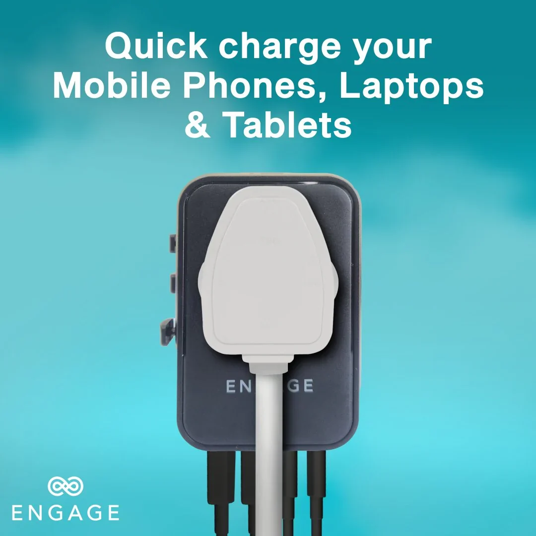 Engage, Universal Travel Charger/Adapter with 3 PD Ports (65W)