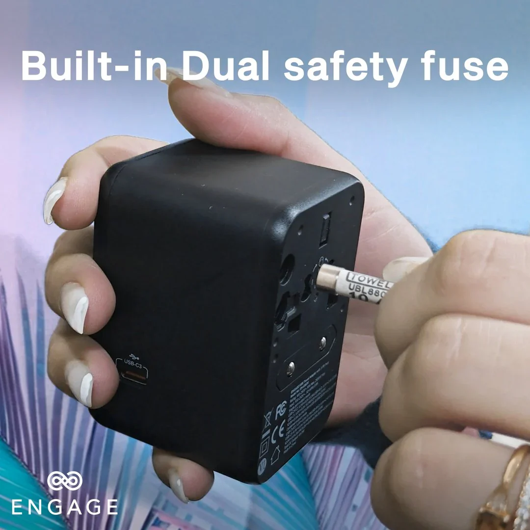 Engage, Universal Travel Charger/Adapter with 3 PD Ports (65W)
