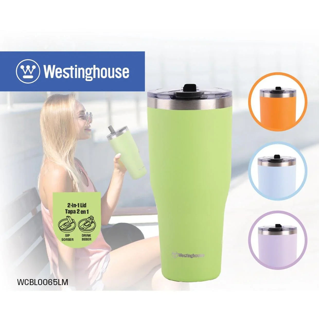 Westinghouse, Double Wall Stainless Steel Tumbler, 40oz/1184ml