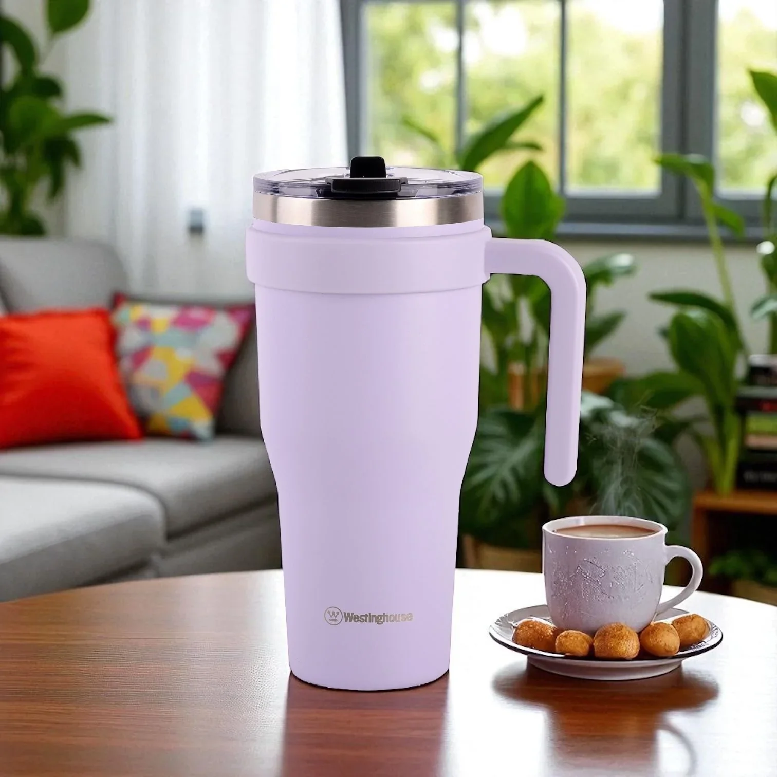 Westinghouse, Double Wall Stainless Steel Tumbler With Handle, 40oz/1184ml