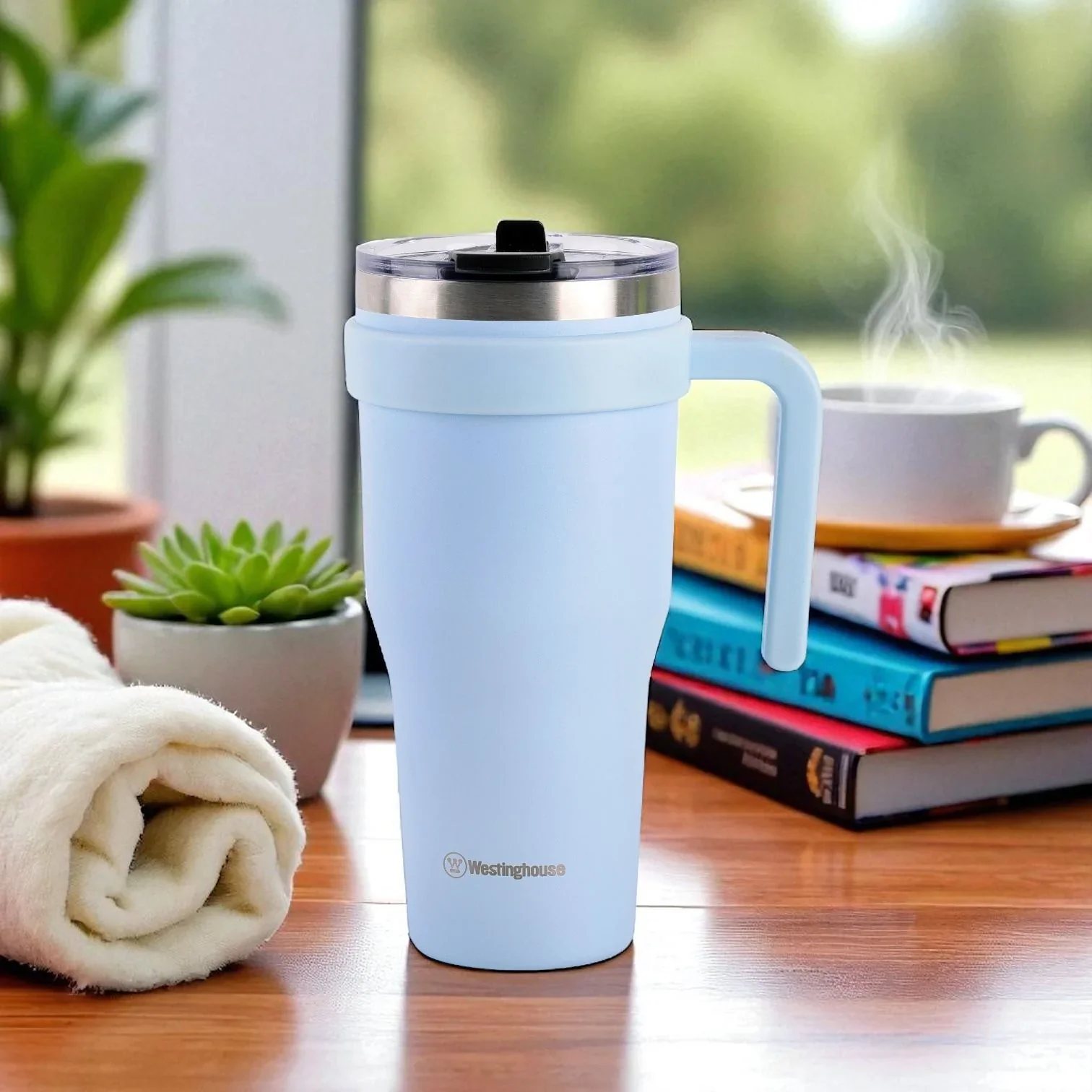 Westinghouse, Double Wall Stainless Steel Tumbler With Handle, 40oz/1184ml