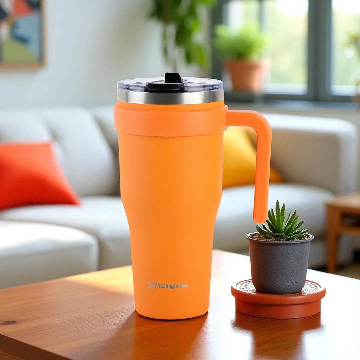Westinghouse, Double Wall Stainless Steel Tumbler With Handle, 40oz/1184ml